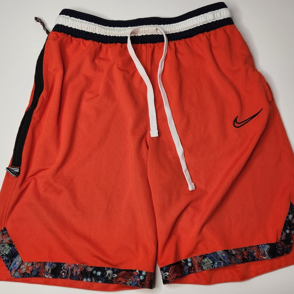 Nike DNA Basketball Shorts Dri-Fit Floral Orange